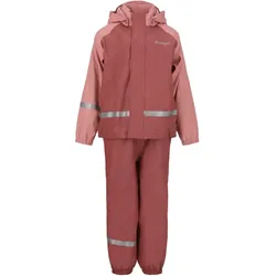 ZigZag Augus PU Fleece Regenjacke + Regenhose Set Kinder 4109 - apple butter 10 (140)