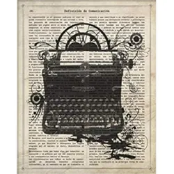 POSTER Vintage Schreibmaschine A4 Rahmenlos