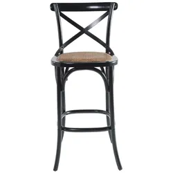 BARHOCKER aus massivholz und wiener geflecht - bistrot 110/50/51 cm