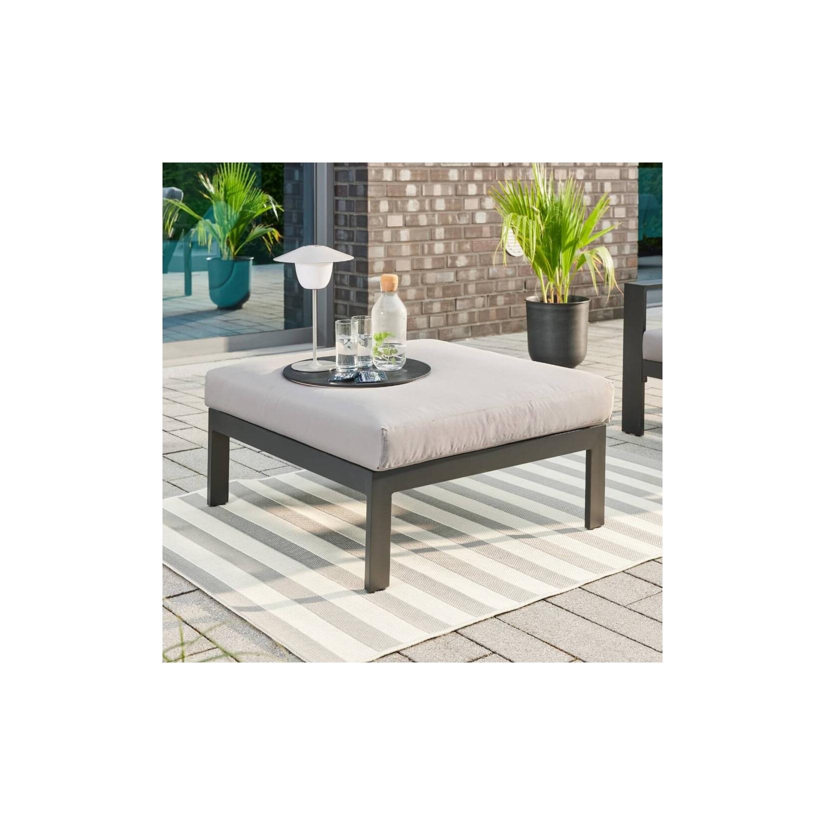 HOME DELUXE Gartenlounge Aluminium RIO XS - Anthrazit