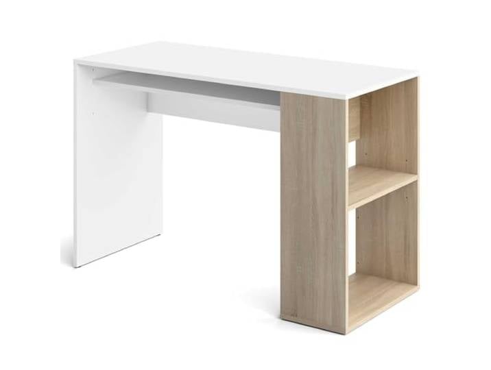 Symbiosis Yale Bureau Blanc et Chêne Naturel 113\,9x50x75\,5 cm