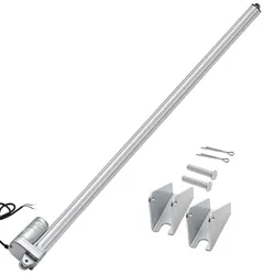 VEVOR 12-V-Linearantrieb, 1016mm IP65 wasserdichter Linearmotor, 3000 N Linear Actuator, 5 mm/s Lineartechnik-Aktuatoren mit Montagehalterungen für Solartracker, Industriemaschinen, Türöffner