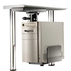 RS PRO PC Holder with rotation function, silver, PC Zubehör, Silber