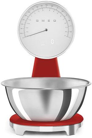 SMEG Balança de Cozinha Analógica e Digital  Anni 50 KSF01RDWW - Vermelho polido
