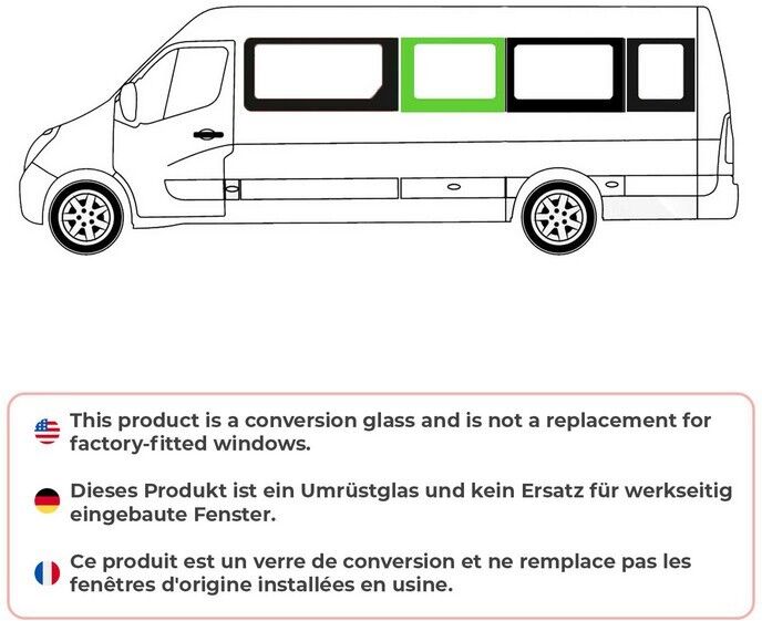 OMAC 6125405F-1MSFL Seitenscheibe