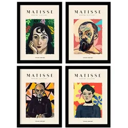 POSTER Set mit 4 Matisse Persona ästhetische A3 Rahmenlos