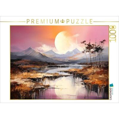 CALVENDO Puzzle Sonnenaufgang | 1000 Teile Lege-Größe 64x48cm Foto-Puzzle für glückliche Stunden