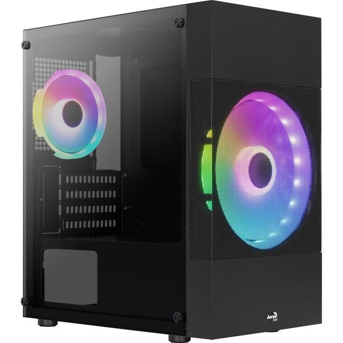 Aerocool Atomic Lite Mini-tower PC-behuizing, zwart, micro ATX en Mini-ITX, staal en ABS