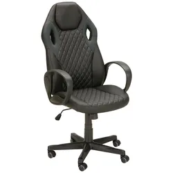 Chefsessel in Grau/Schwarz