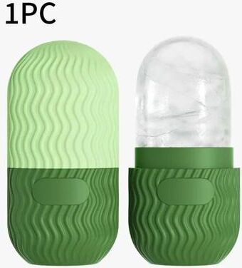 Inspire Select Face Ice Roller Silicone Mold Reusable Cold Therapy Facial Massager For Pore Care, De Puffing & Skin Cooling green 2pcs