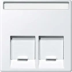 Merten Zentralplatte 2-fach polarws gl MEG4574-0319