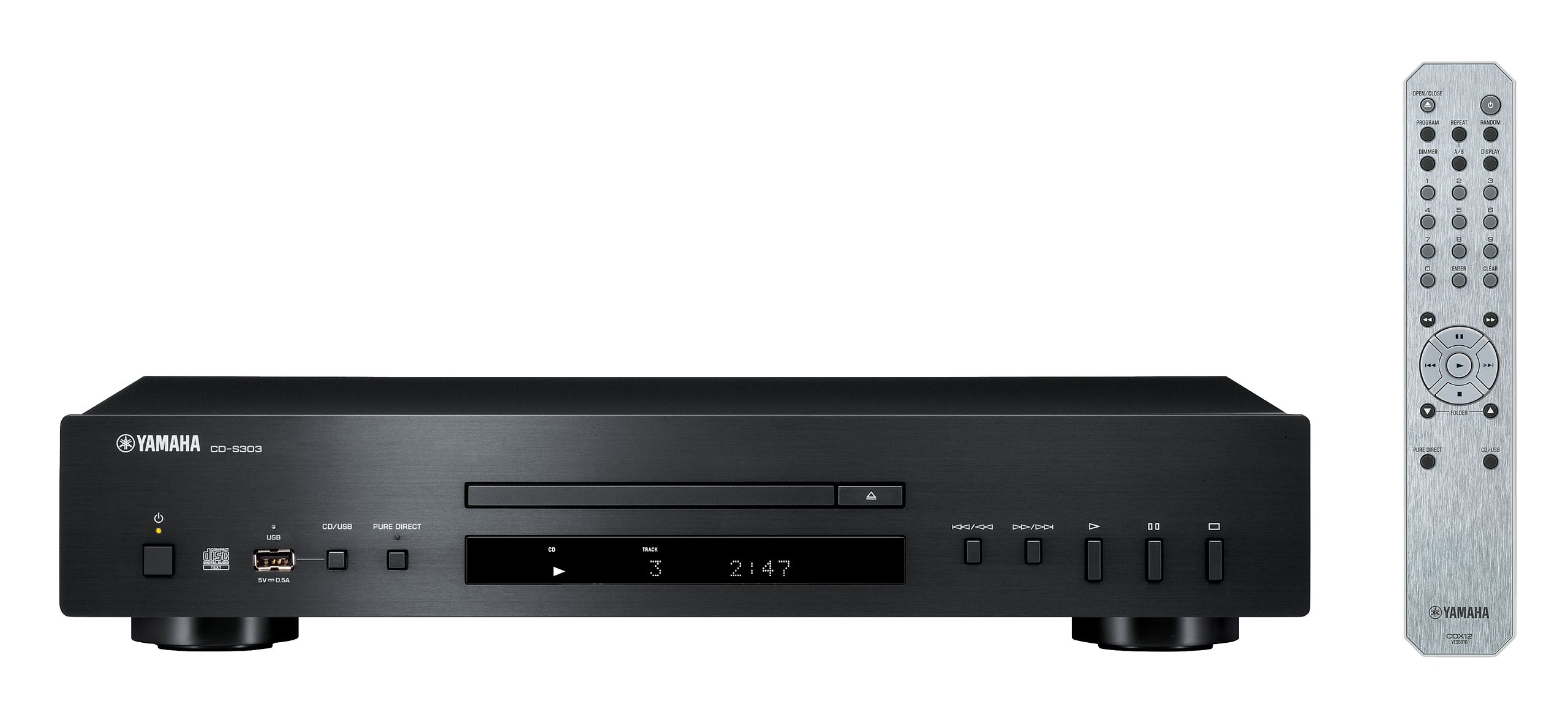 Yamaha CD-S303 CD Player (Schwarz) ACDS303BL