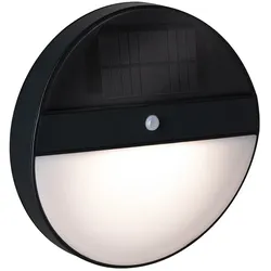 Paulmann LED Solar-Wandleuchte ELOIS mit Bewegungssensor IP44, 1W 3000K 50lm, inkl. Akku, Anthrazit PAUL-94264