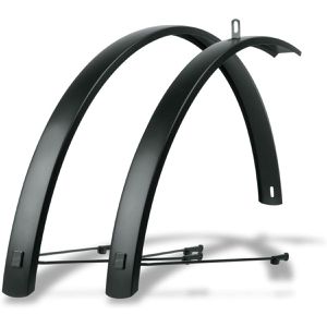 SKS Fahrrad-Schutzblech Edge AL Set, 28 Zoll, für vorne und hinten, schwarz, für Citybike