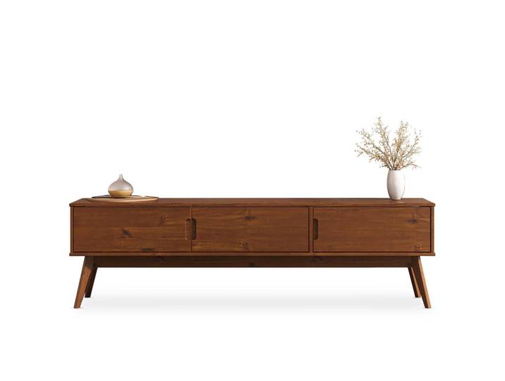 Idimex Lowboard Tivoli Kastanie, Kastanienfarben, Holz, Kiefer, Mode, 180x52x41 cm, Wohnzimmer, TV Möbel, Lowboards, Lowboards stehend