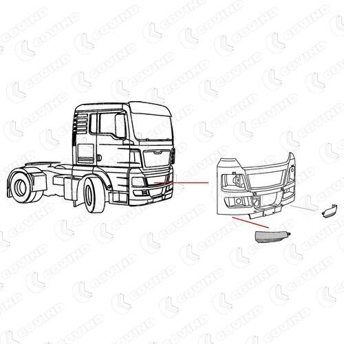 COVIND TGX/ 92 Bumper cover