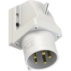 PCE, Netzstecker + Netzkupplung, CEE-Wandgerätestecker 32A 5p 1h IP44 525-1 (IEC 60309)