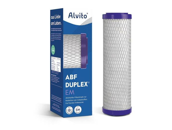 Alvito Kombifilter, Wasserfilter ABF Duplex EM - Aktivkohle, Membran 0,15 µm + EM-Keramik