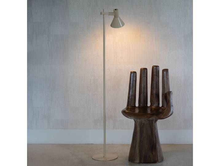 Stehleuchte Stavanger 25 x 146 x 37cm Beige/Beige Iron E27