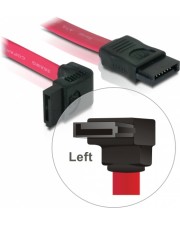 Delock SATA-Kabel Serial ATA 150/300 7-poliges SATA 30 cm links abgewinkelter Anschluss (84249)