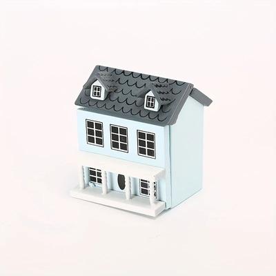 Miniature Pocket Villa Furniture Set Charming Dollhouse Decor & Accessories blue