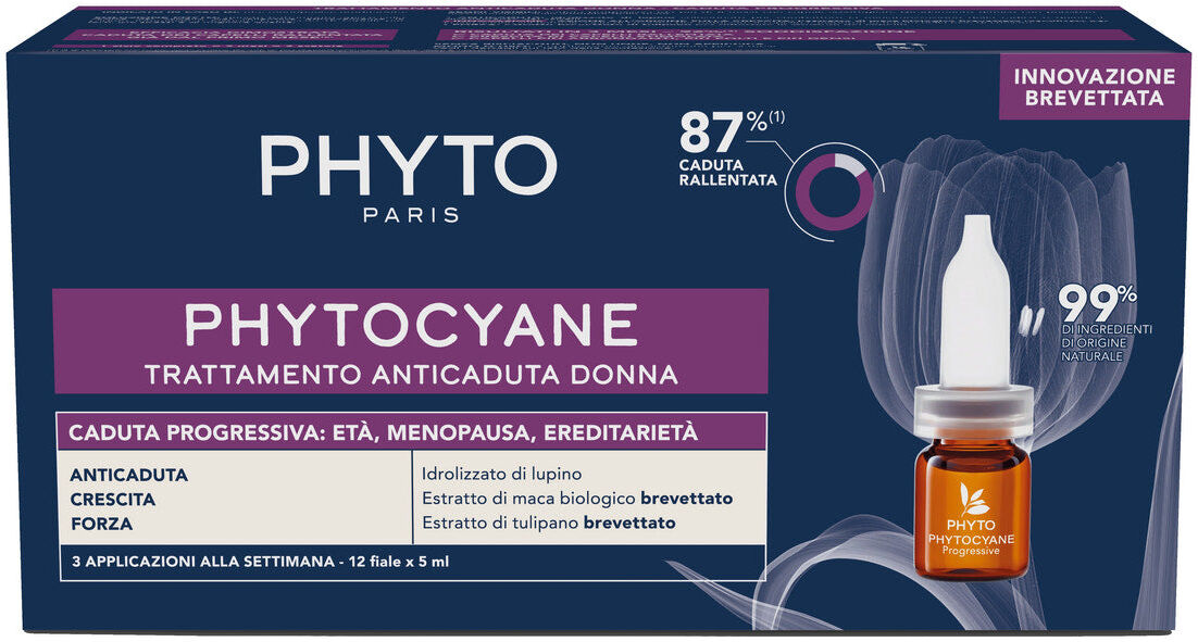 Phyto cyane Donna Fiale Caduta Progressiva 12x5 ml