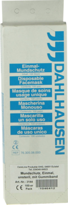 Careliv Produkte OHG MUNDSCHUTZ PAPIERVLIES m.Gummiband weiß 100 St 01046412