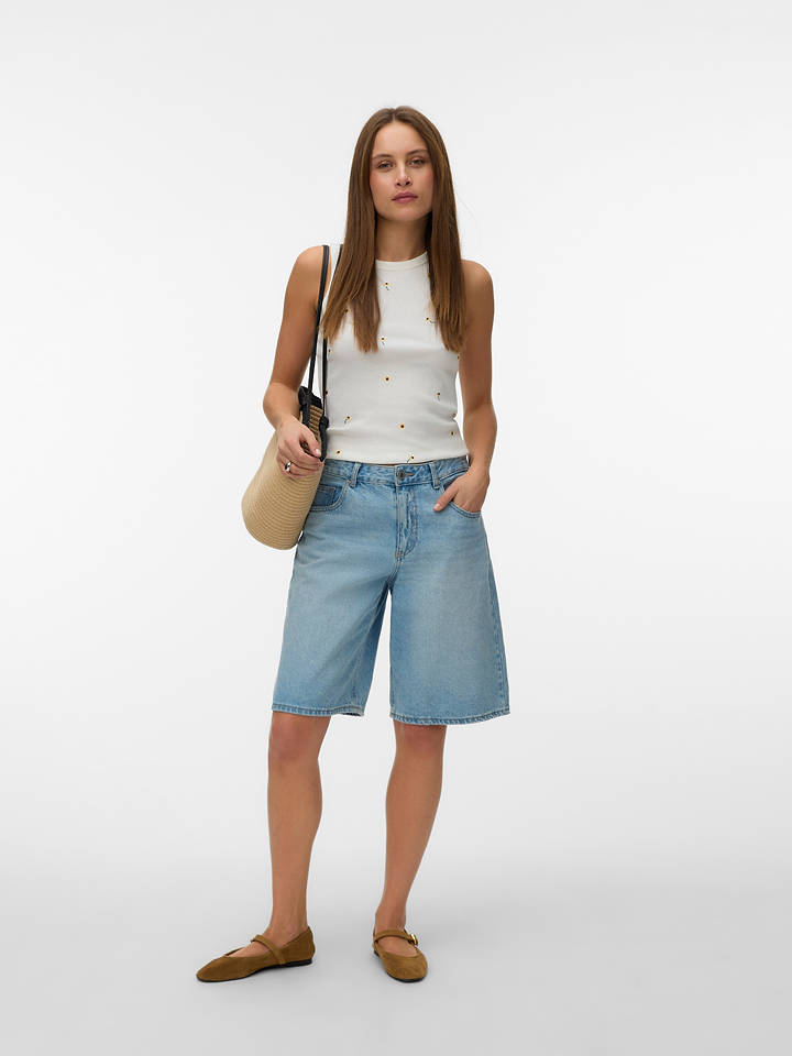 Vero Moda Top in Weiß - L