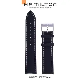 Hamilton - Seaview Band-set Leder-schwarz-22/20 H690.375.105 - schwarz