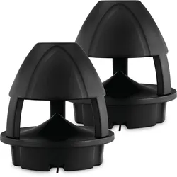Pronomic HLS-560BT BK 360° Outdoor-Lautsprecher mit Bluetooth Schwarz 2x Set