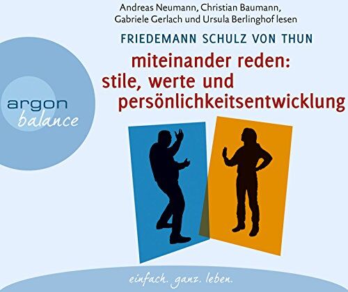 Friedemann Schulz von Thun - Miteinander reden Teil 2: Stile, Werte und Persönlichkeitsentwicklung: Differentielle Psychologie der Kommunikation - Preis vom 10.10.2026 11:48:34 h