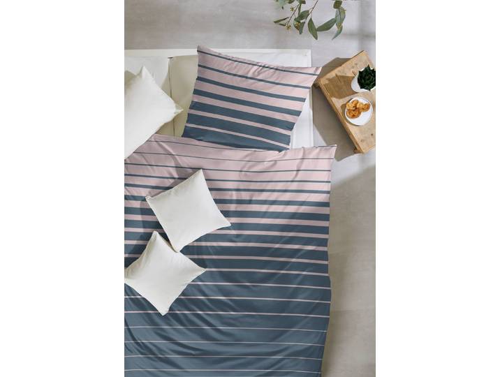 home24 Flanellen beddengoed Volume 135 x 200 x 0cm blauw/roze/roze