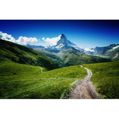 Fototapete PAPERMOON "Photo-Art JUAN PABLO DE, MATTERHORN II", bunt, B:5m L:2,8m, Vlies, Tapeten