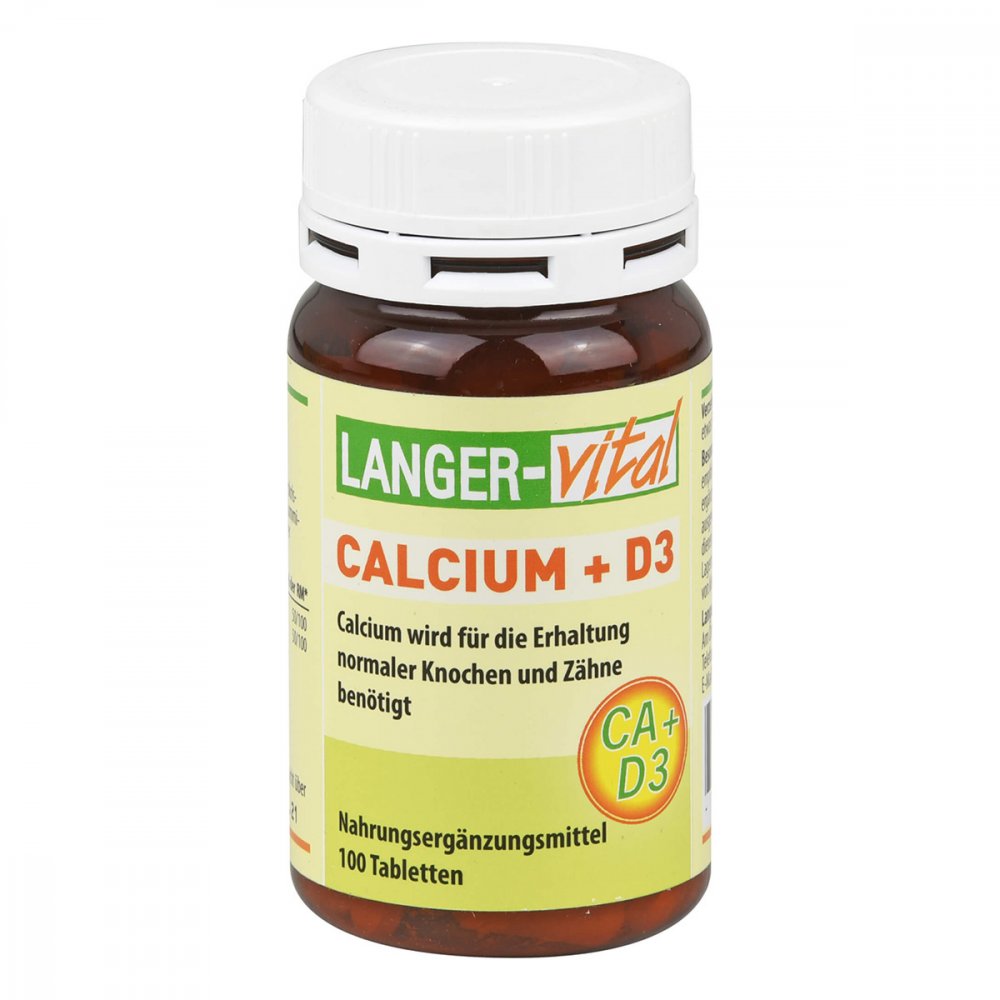Langer vital GmbH Calcium 400 mg + D3 Tabletten 09538066