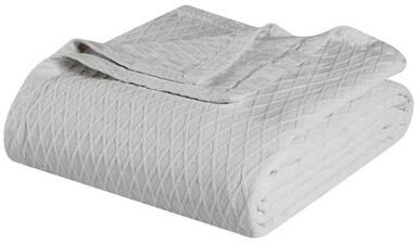 Home City, Inc. Diamond Blanket, Twin, Platinum