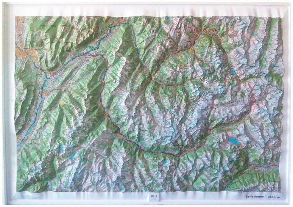 IGN  - 60173 Belledonne Vanoise 80 cm X 113 cm - Carte