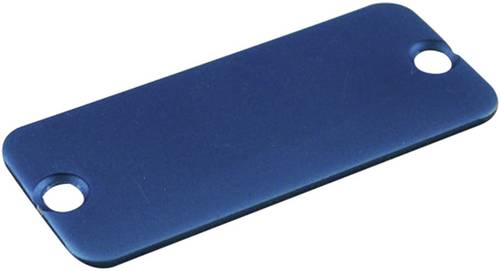 Hammond Electronics 1455QALBU-10 Endplatte Aluminium Blau