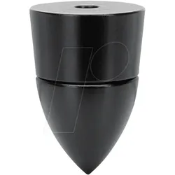 DYNAVOX 207657 - Sub-Watt Geräte- und Boxenfüße, 4er-Set, schwarz
