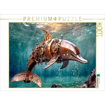 CALVENDO Puzzle Dieter, der Delfin | 1000 Teile Lege-Größe 64x48cm Foto-Puzzle für glückliche Stunden