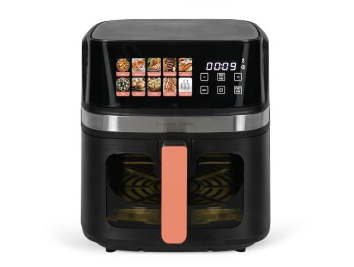 Friggitrice Ad Aria - Livoo X Marmiton - Doc343co - 8 L - 1700 W - 30 Ricette Tramite Codice Qr - Display Digitale Touchscreen Al 100%