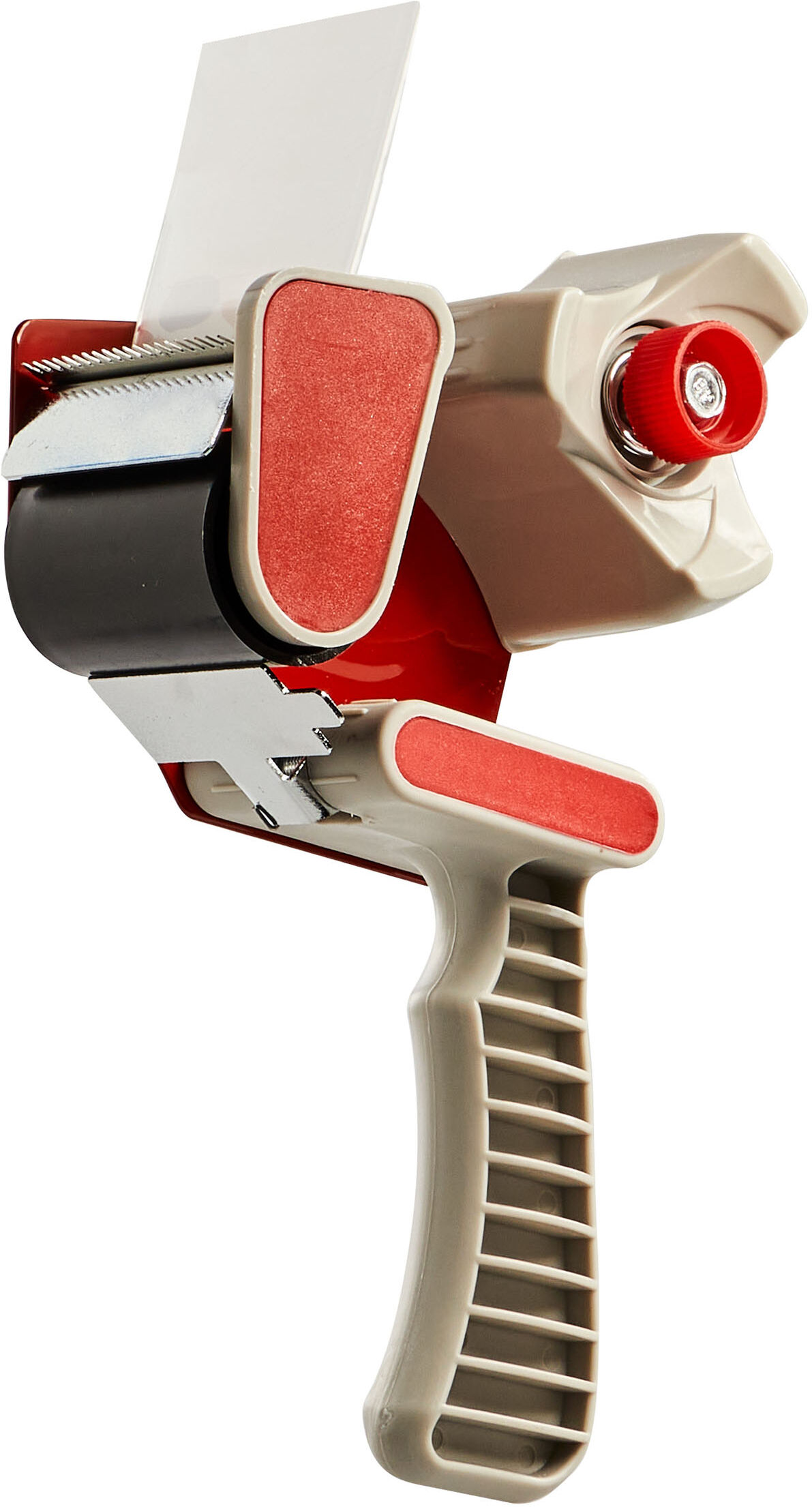 SPRINTIS 1 Dispenser per nastro da imballaggio, Metallo, Plastica, grigio, rosso