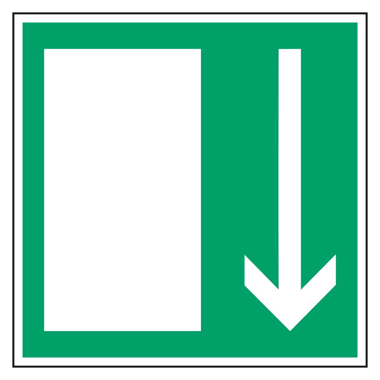 Brady PIC 376-100X100-B7541, Fluchtwegkennzeichnung - Notausgang (250471)