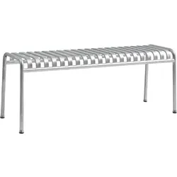 Palissade Gartenbank 120 cm, feuerverzinkter Stahl