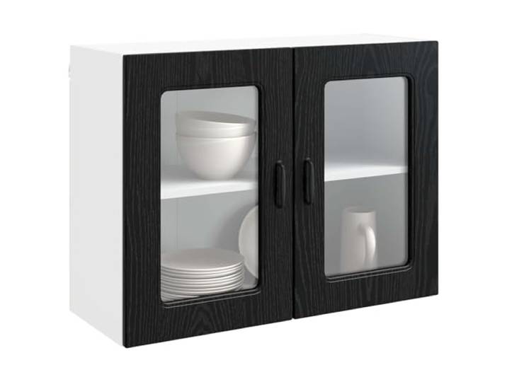 KTHLBRH Hängeschrank Küche 80 x 31 x 60 cm Holz mehrschichtig 2 Türen, großer Raum, Montage erforderlich, modernes Design, einfache Wartung