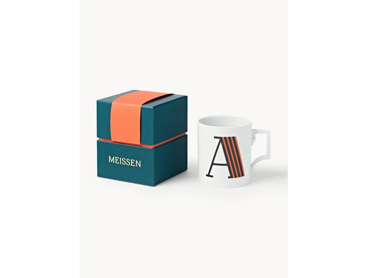 Westwing x MEISSEN, Mug artisanal avec motif décoratif Initials