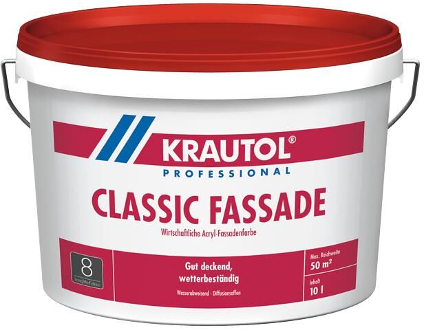 KRAUTOL Classic Fassade weiß, 75 x 5 l auf Palette