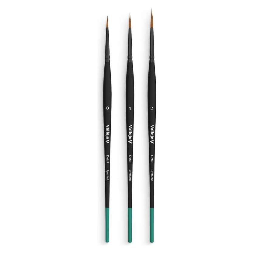 GUNDAM ACC - Set de 3 Pinceaux Ronds - Taille '0-1-2' (B02991)