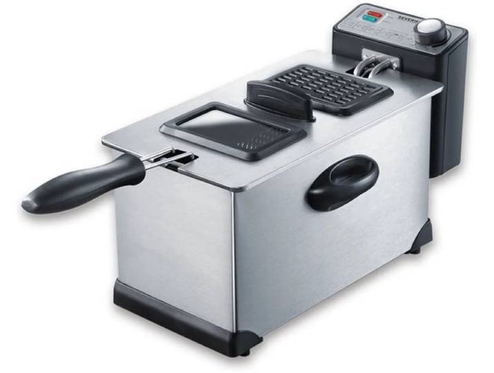 Severin FR 2431 - Frituurpan - 3L - 2000W - Verwisselbaar vetfilter - Geschikt voor vaatwasser