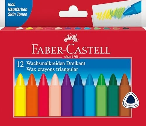 FABER-CASTELL Grip Wax 12 Farben