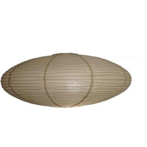 Nordlux Lampenschirm Villo, oval, beige, Ø 60 cm, aus Papier